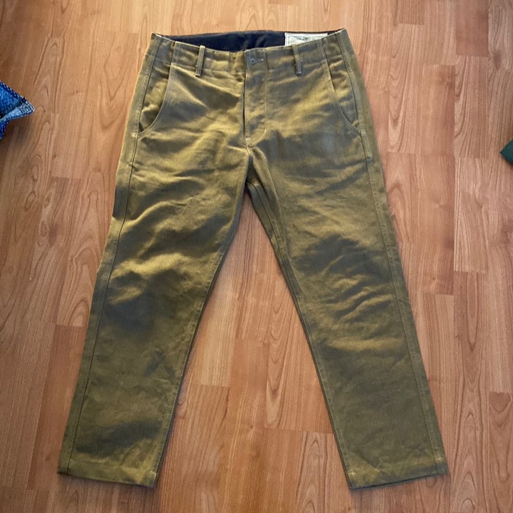 Rogue territory  13.5 oz denim tan infantry pants 30